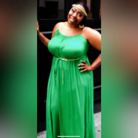 green emerald velvet dress Always God Fringed T Shirt Dress – Ashley Stewart main image 1